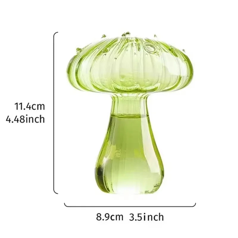 Colorful Mushroom Glass Vase