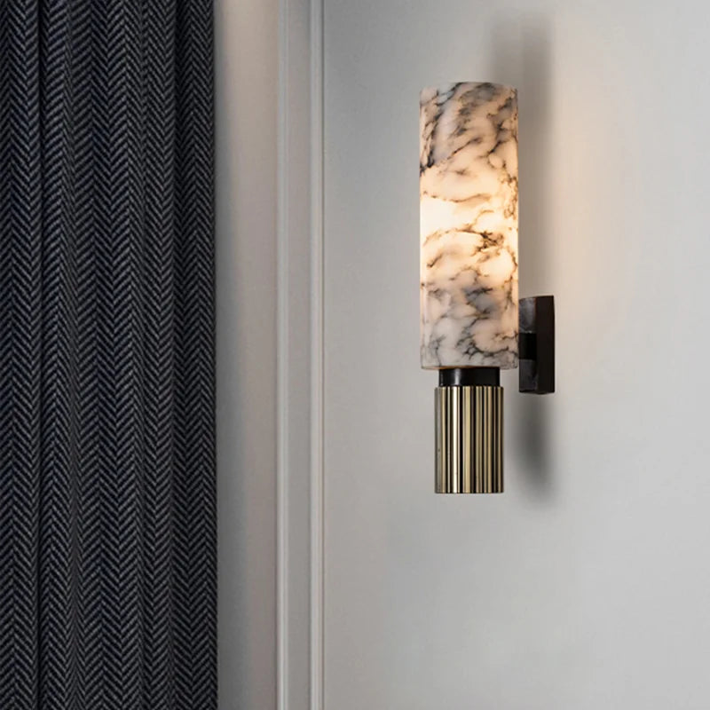 Luxury Natural Marble LED Wall Sconce