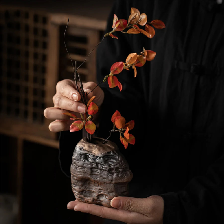 Mini Rustic Pottery Bud Vase