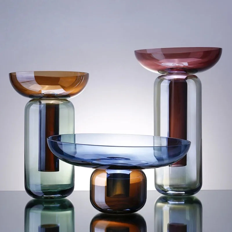 Gradient Glass Stacking Vase