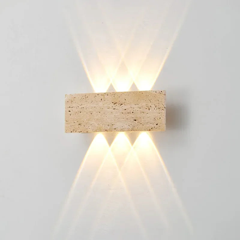 Wabi-Sabi Stone Outdoor Wall Sconce