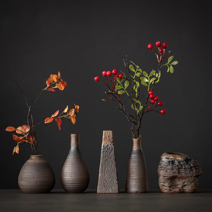 Mini Rustic Pottery Bud Vase