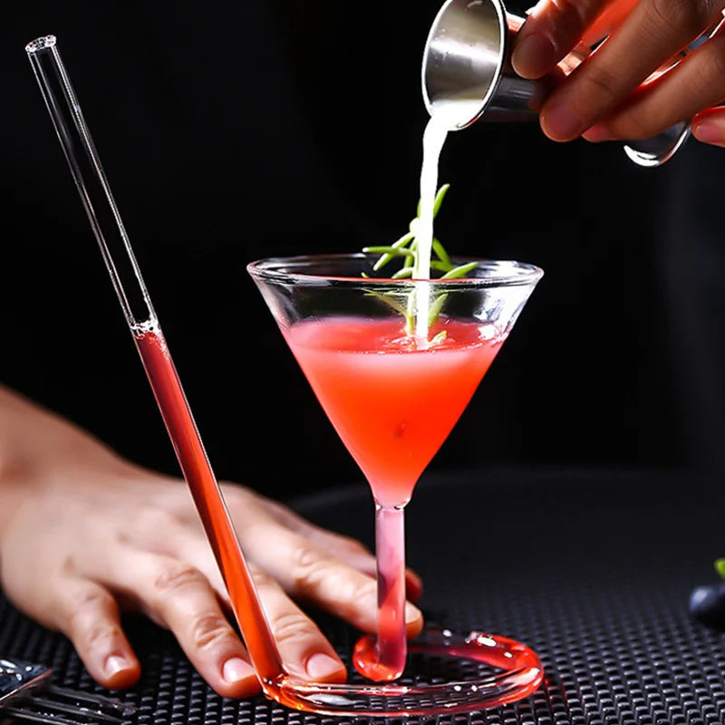 Spiral Glass Cocktail Cup