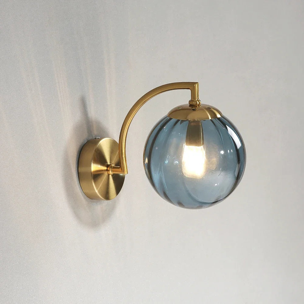 Colorful Glass LED Wall Sconce
