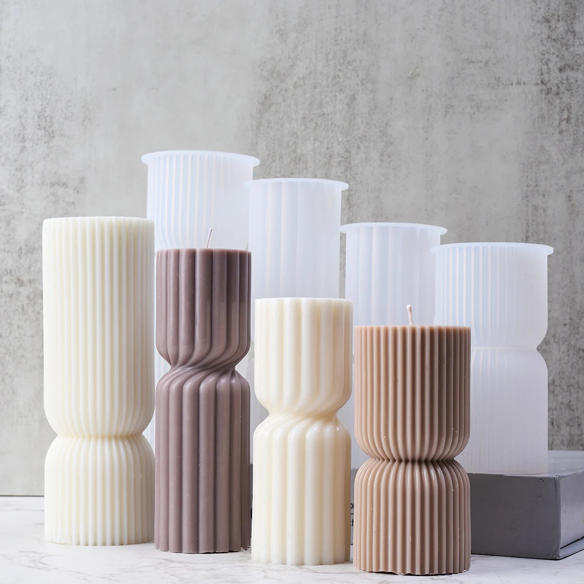 Cylindrical Candle Silicone Mold