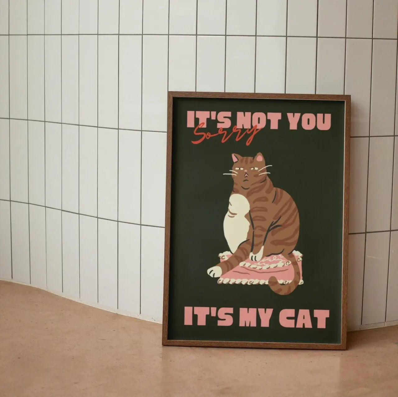 Black Cat Pop Art Print