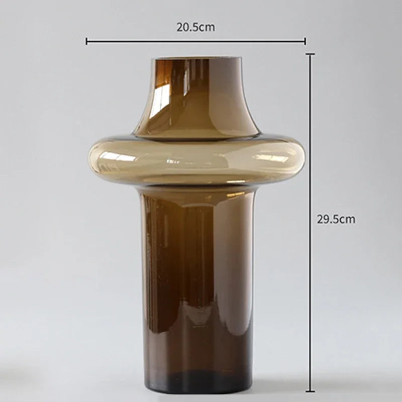 Nordic Minimalist Glass Bottle Vase