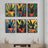Black Cat in Plant Pot Art Print