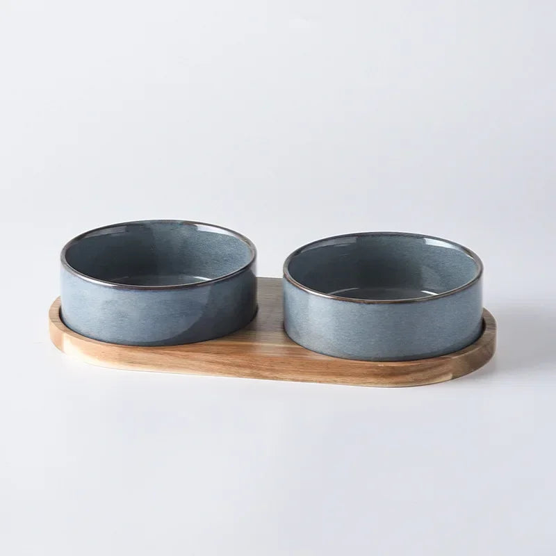 Elevated Ceramic Cat Bowl