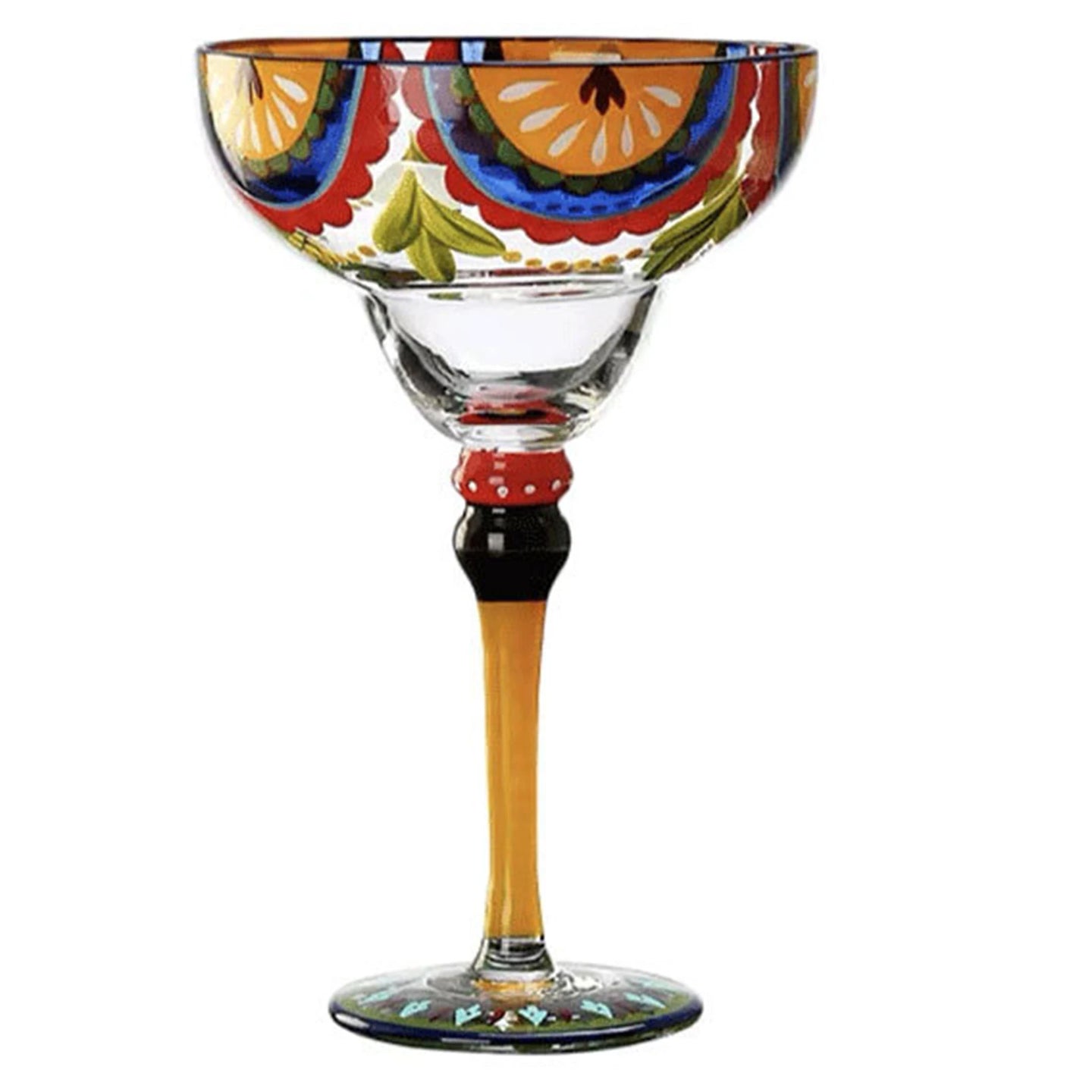 Hand-Painted Margarita Glass