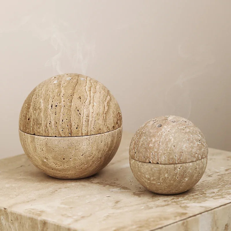 Marble Sphere Incense Burner