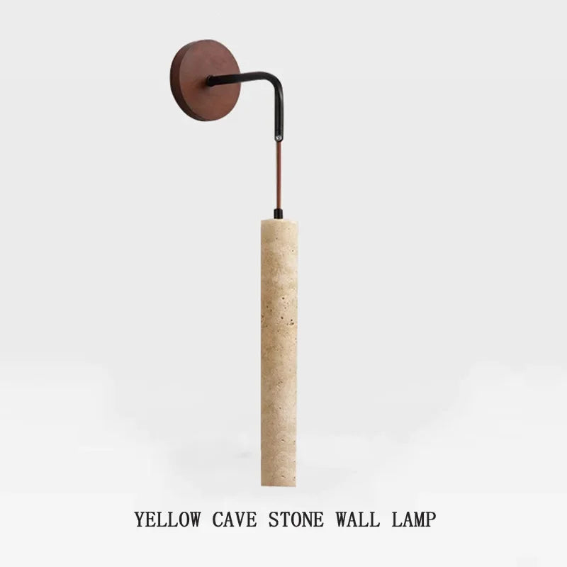 Minimalist Travertine Wall Sconce
