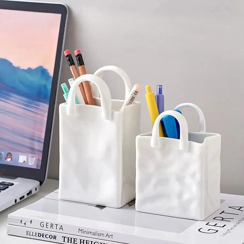Handbag Shape Ceramic Vase
