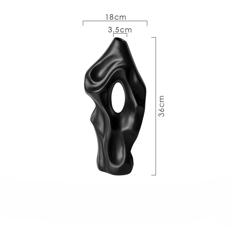 Irregular Minimalist Ceramic Vase