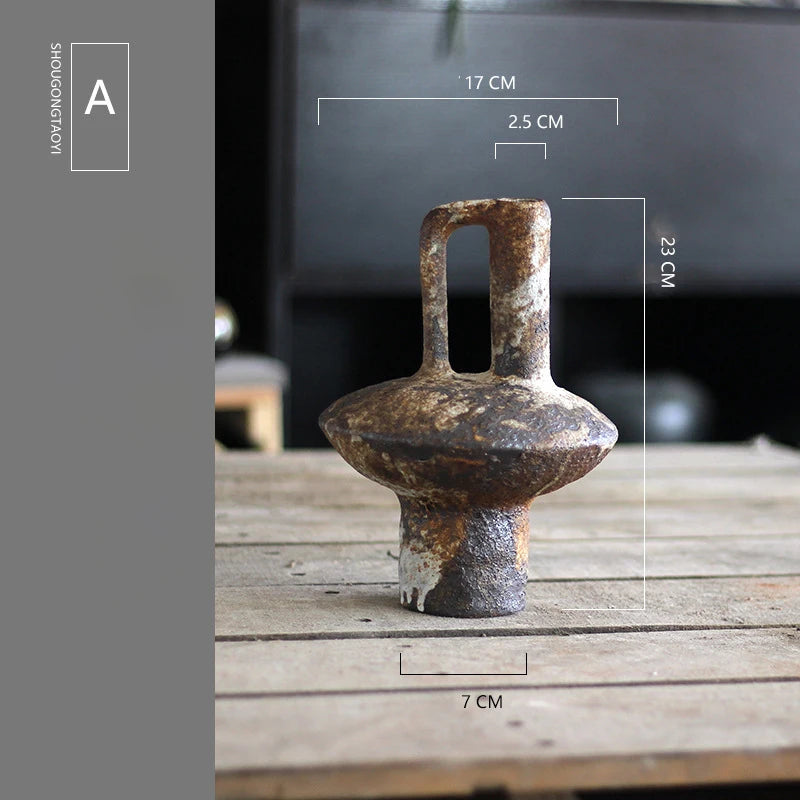 Rustic Handmade Clay Vase