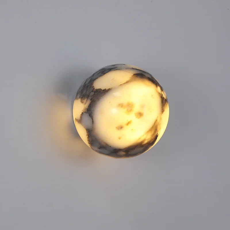 Sphere Natural Stone Wall Sconce